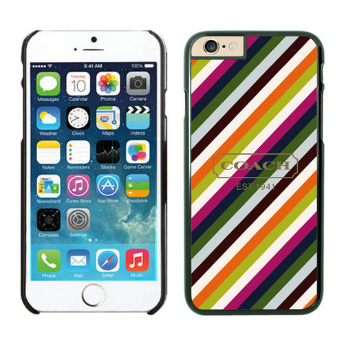 Coach Stripe Multicolor iPhone 6 Cases EYZ - Click Image to Close